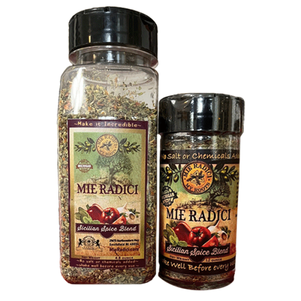 Sicilian Spice Blend with shaker top